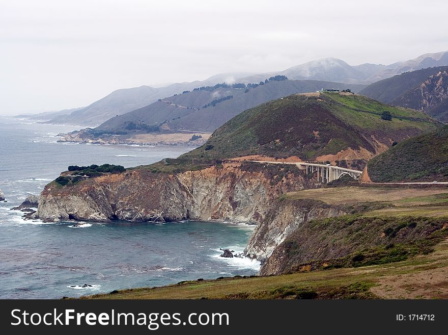 View of Big Sur, California