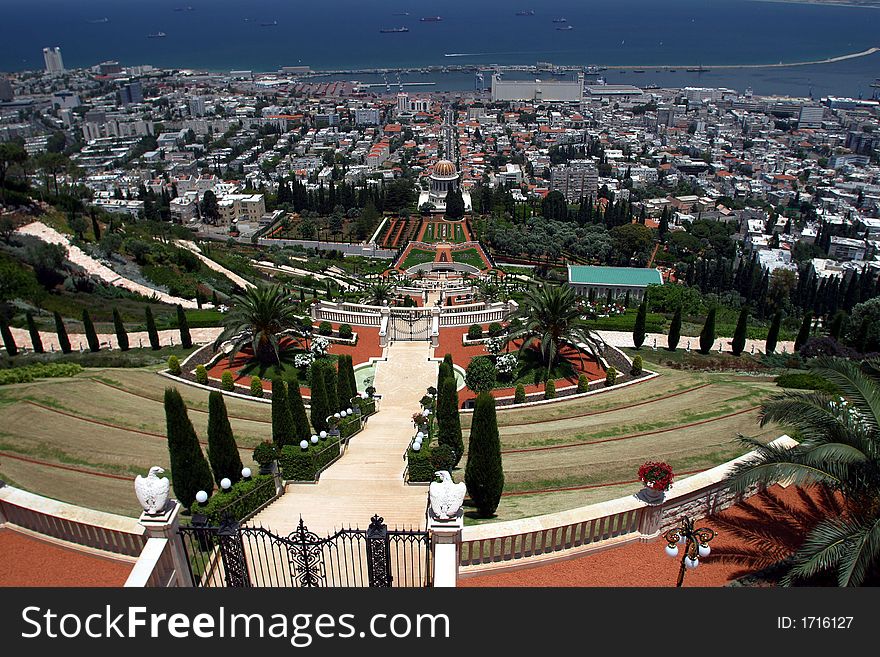 Bahai temple & gardens, Haifa, Israel