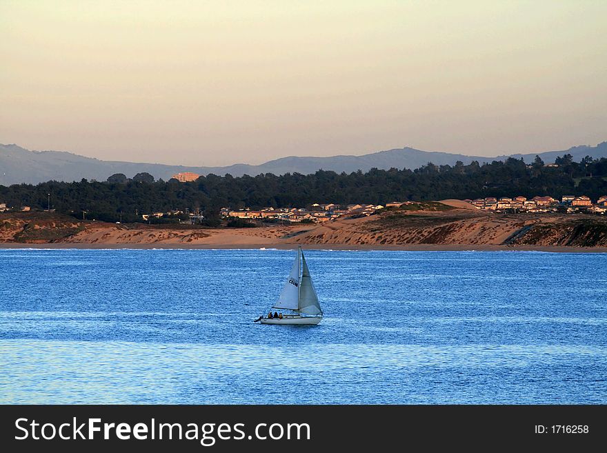 Sailboat on the Monterey Bay