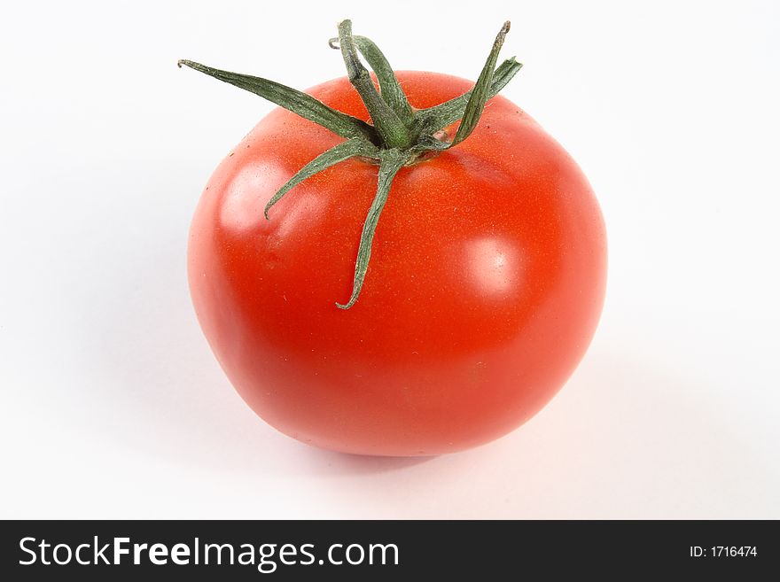 Fresh vine ripe hothouse tomato. Fresh vine ripe hothouse tomato