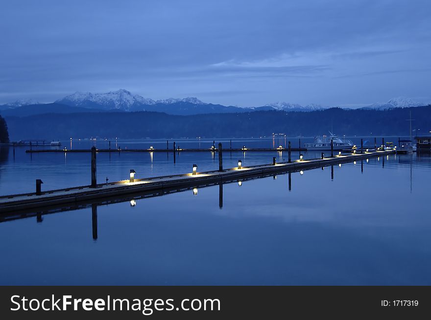 Waterfront Dock Light Up