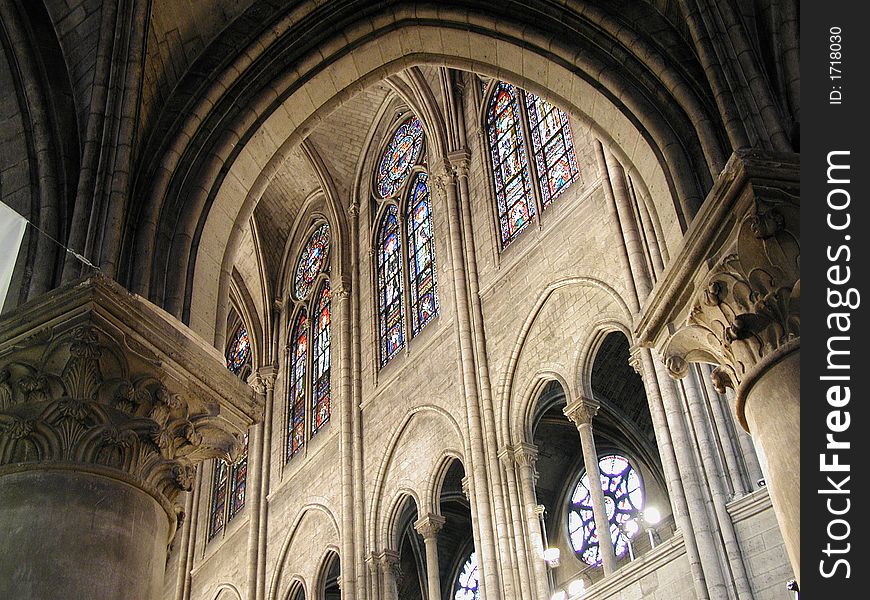 The beautiful arcs of Notre Dame. The beautiful arcs of Notre Dame