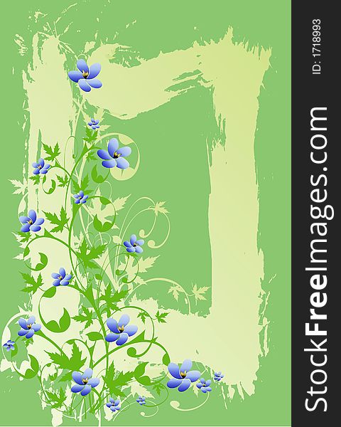 Floral background (abstract vector ornament). Floral background (abstract vector ornament)