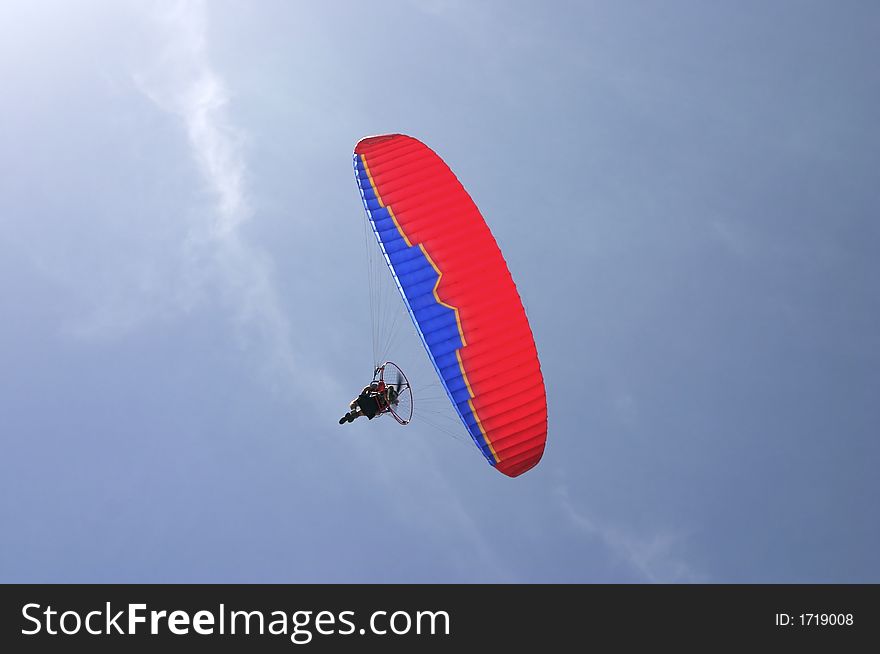 Flying down the beach in a personal plane. Flying down the beach in a personal plane