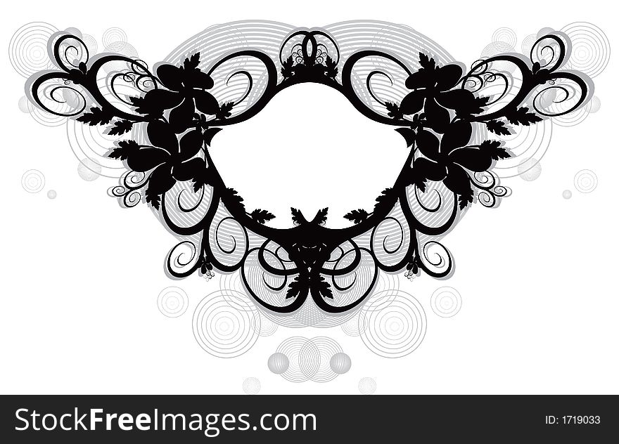 Floral background (abstract vector ornament). Floral background (abstract vector ornament)