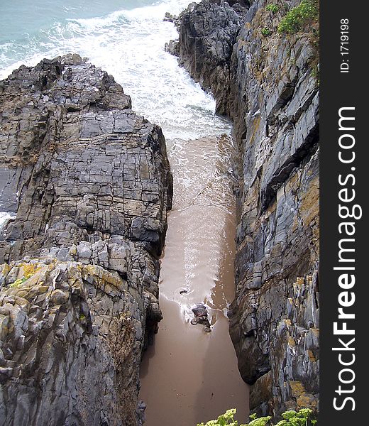 Coastal inlet, Angle, Pembrokeshire, Wales. Coastal inlet, Angle, Pembrokeshire, Wales