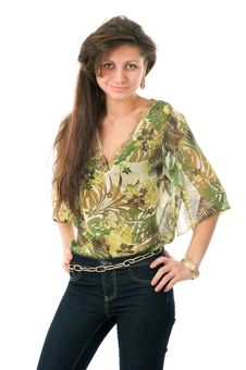 Portrait Of A Lovely Young Woman Royalty Free Stock Images Portrait Of A Lovely Young Woman Royalty Free Stock Images