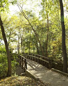Rustic Foot Bridge In Autumn Royalty Free Stock Photos Rustic Foot Bridge In Autumn Royalty Free Stock Photos