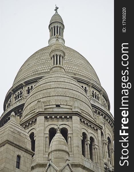 Sacre Coeur located at Montmartre at Paris, France. Sacre Coeur located at Montmartre at Paris, France