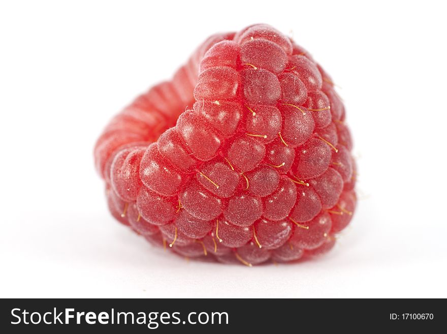 Fresh raspberry on white background. Fresh raspberry on white background.
