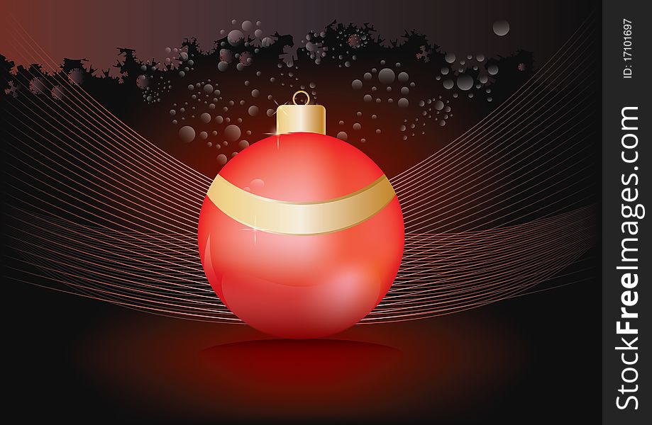 Christmas ball decoration background for multiply use.