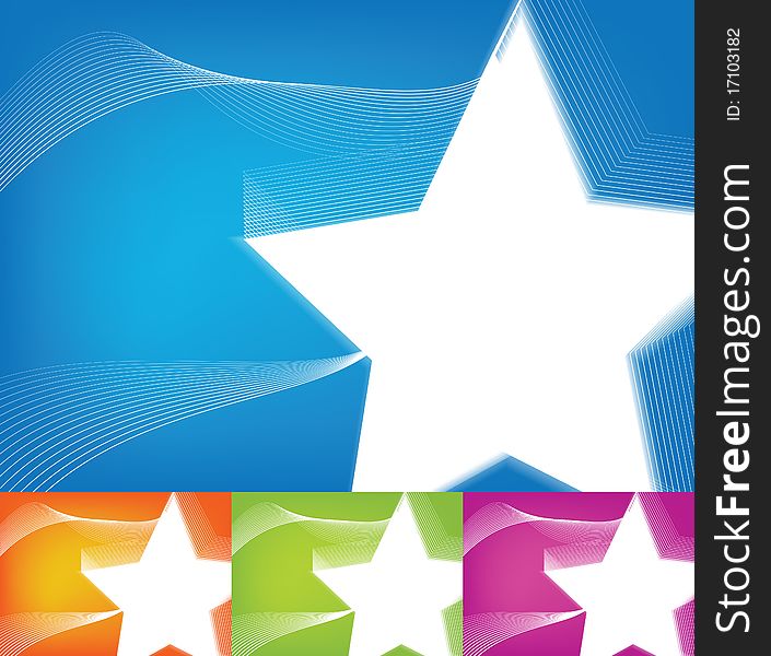 Vector background with an abstract star. Vector background with an abstract star