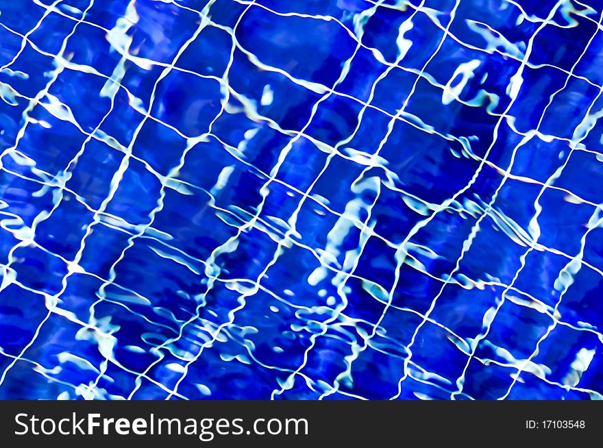 Top view of water in pool. Top view of water in pool