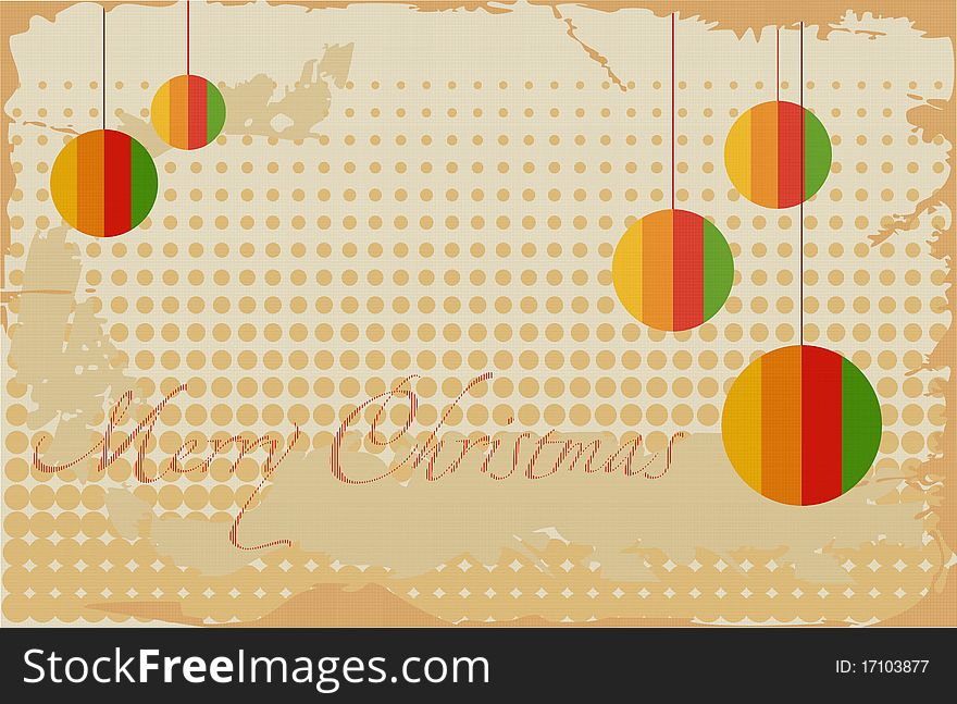Christmas background in the style retro. Christmas background in the style retro.