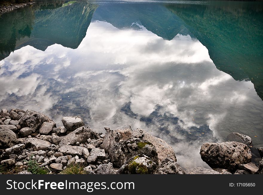 This picture was taken in Norway, in Glacier Berixdl during Norway's amazing autumn with yellow flowers background. This picture was taken in Norway, in Glacier Berixdl during Norway's amazing autumn with yellow flowers background