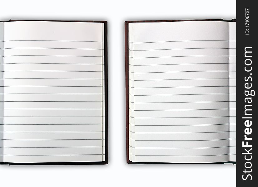 Blank NoteBook open for note