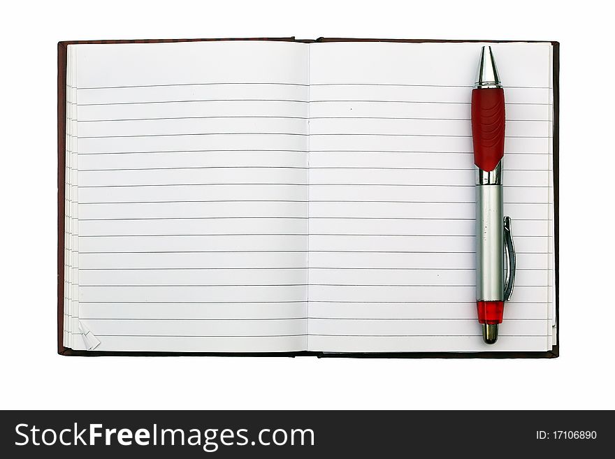 Blank NoteBook open for note
