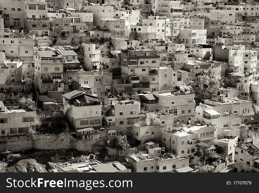 Stone buildings in centre of Jerusalem, Israel. Stone buildings in centre of Jerusalem, Israel