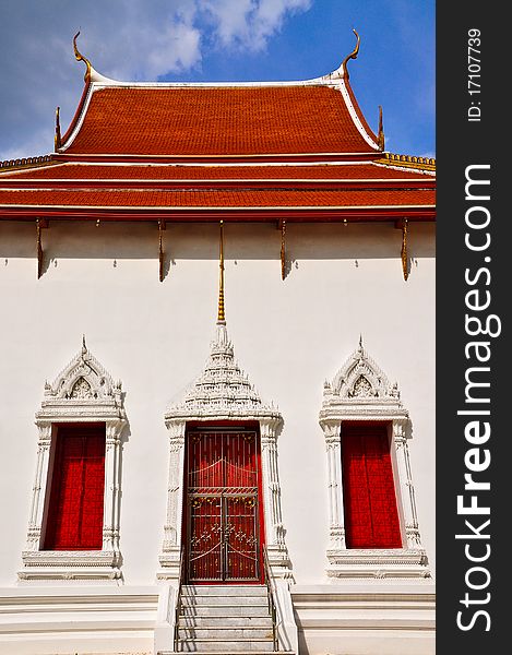 Art of Thai Window , ancient thailand temple