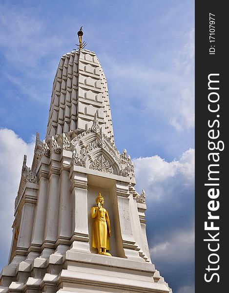 White Pagoda , ancient temple in thailand