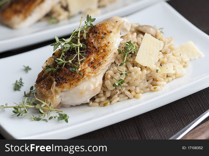 Chicken With Risotto