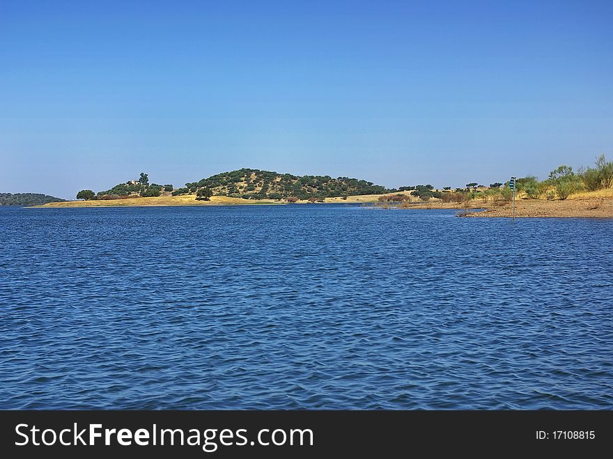 Landscape Of Alqueva Lake.