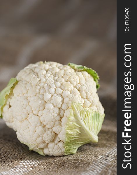 Fresh clean organic cauliflower head. Fresh clean organic cauliflower head