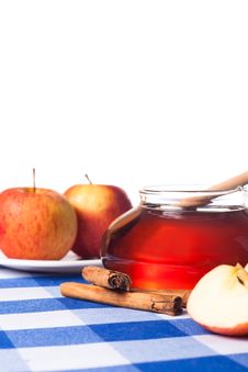 Honey And Apples Royalty Free Stock Photography