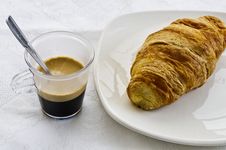 Coffee And Croissant Stock Photography Coffee And Croissant Stock Photography
