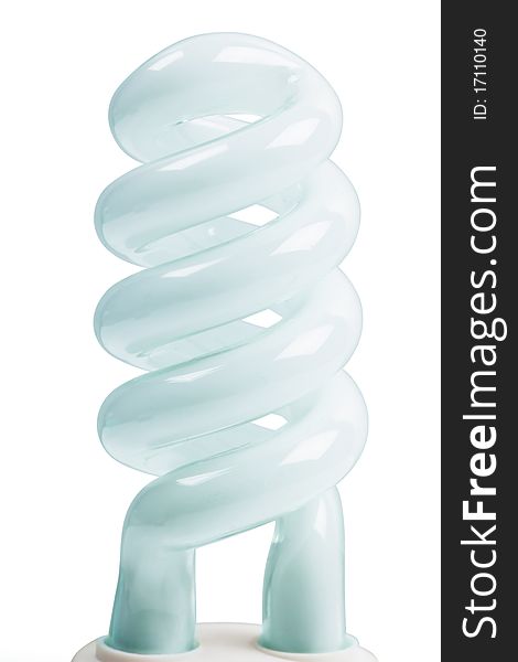 Energy efficient light bulb isolated on the white background