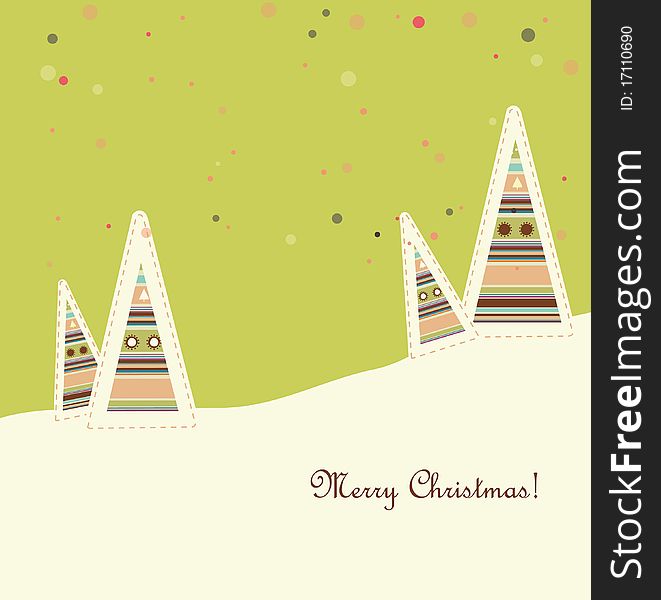 Colored christmas background,  illustration