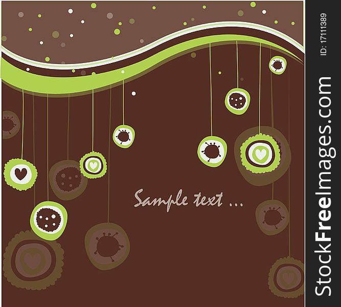 Retro background with abstract elements. Retro background with abstract elements