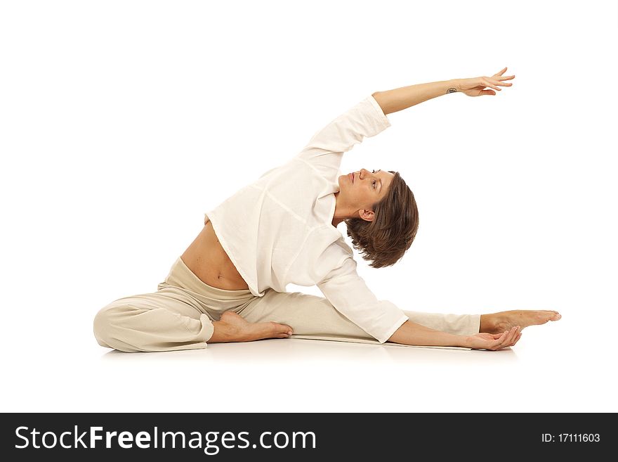 Young woman doing yoga