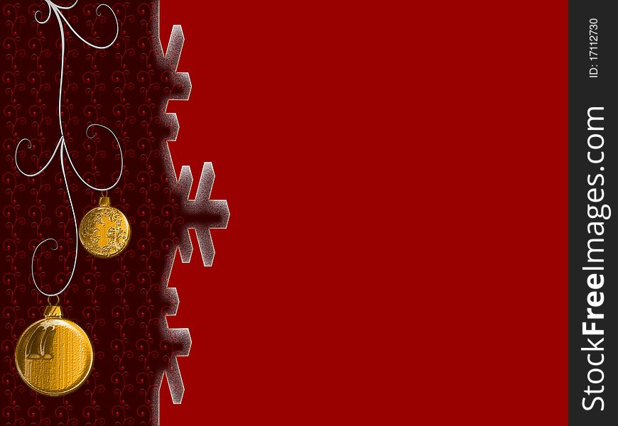 Red with golden cristmas abstract background. Red with golden cristmas abstract background