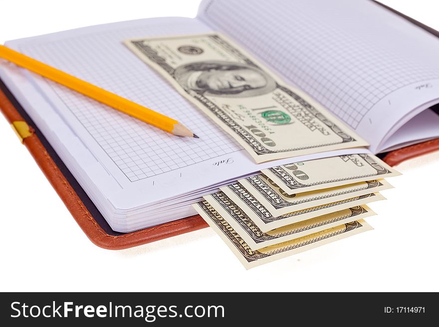 Notebook With Money