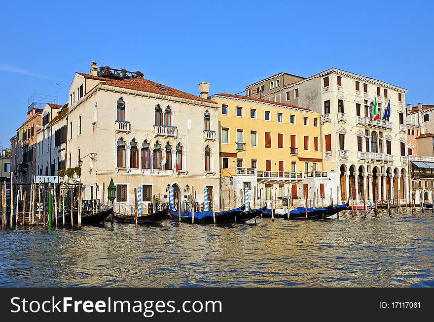 Venetian Grand Channel during the sunny day.