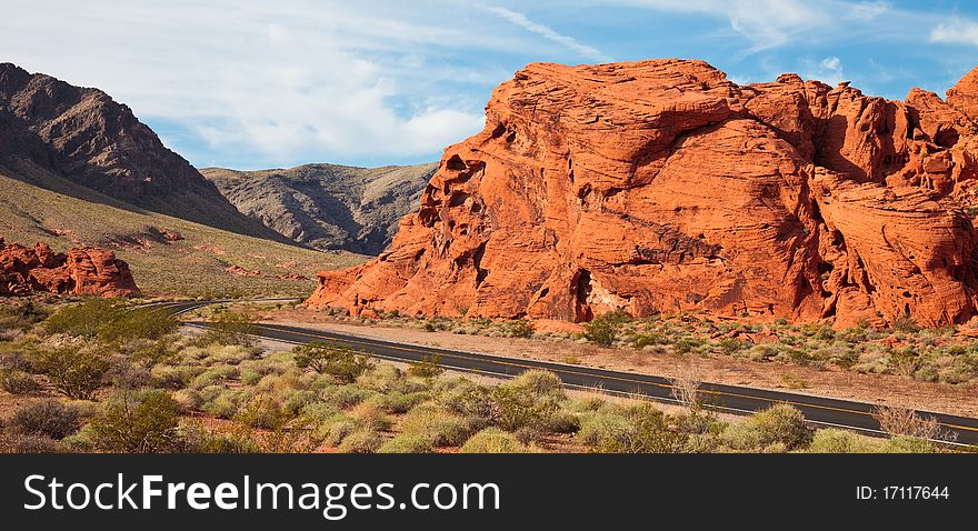 Valley Of Fire Morning Panorama