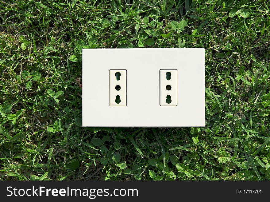 Electrical Outlet On The Grass