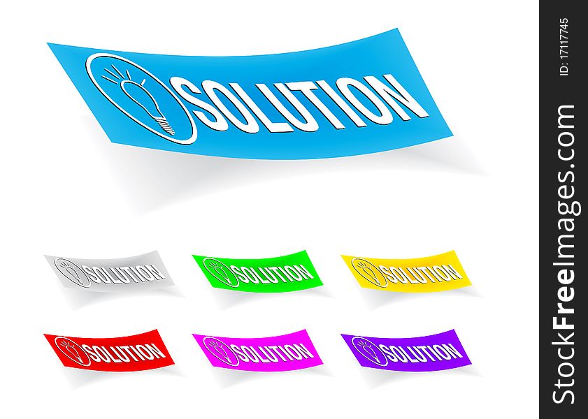 Solution, stickers