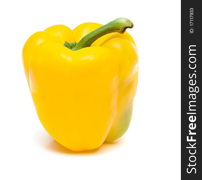 Yellow pepper isolated on a white background. Yellow pepper isolated on a white background.