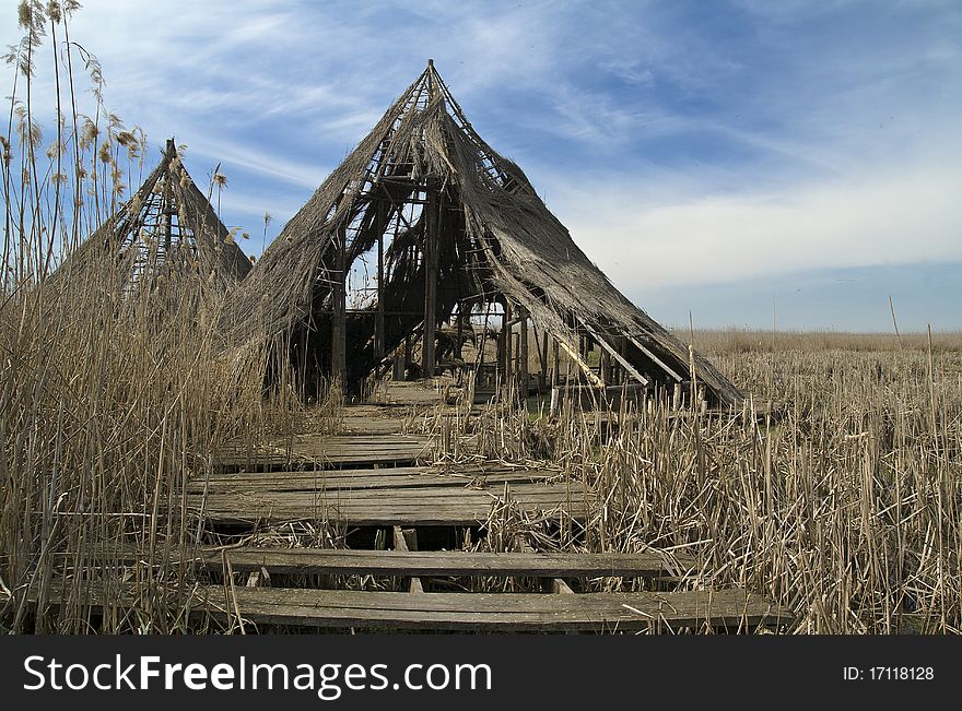 Ruins of a celtic village at Comana