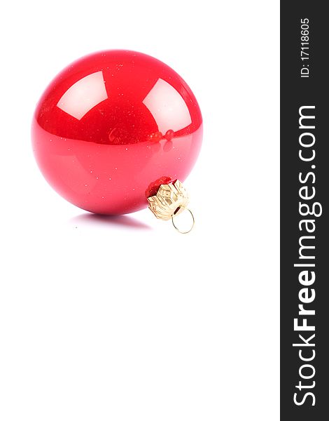 Christmas ball isolated on white bacground