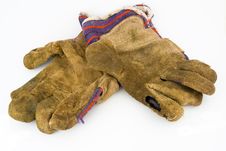 Old Work Gloves Royalty Free Stock Image Old Work Gloves Royalty Free Stock Image