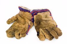 Old Work Gloves Royalty Free Stock Photos Old Work Gloves Royalty Free Stock Photos