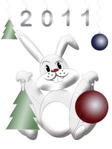 White Rabbit Symbol East Chinese New 2011 Year Stock Image White Rabbit Symbol East Chinese New 2011 Year Stock Image