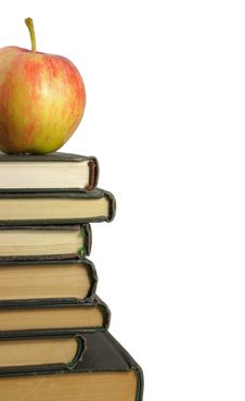 Books And Apple Stock Photos Books And Apple Stock Photos