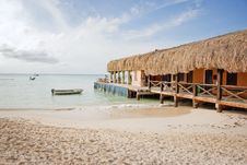 Beach Bar With Thatched Roof Stock Image Beach Bar With Thatched Roof Stock Image