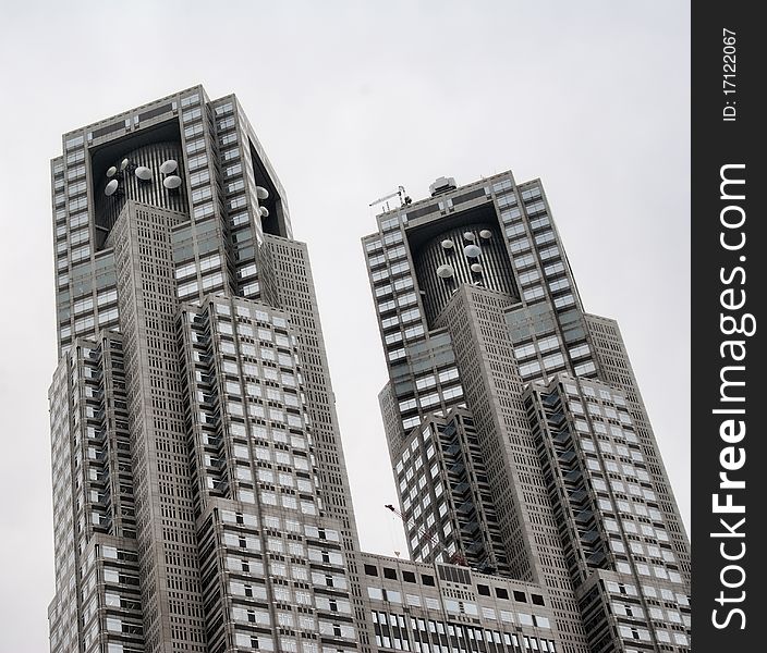 Skyscraper with windows and glass and steel