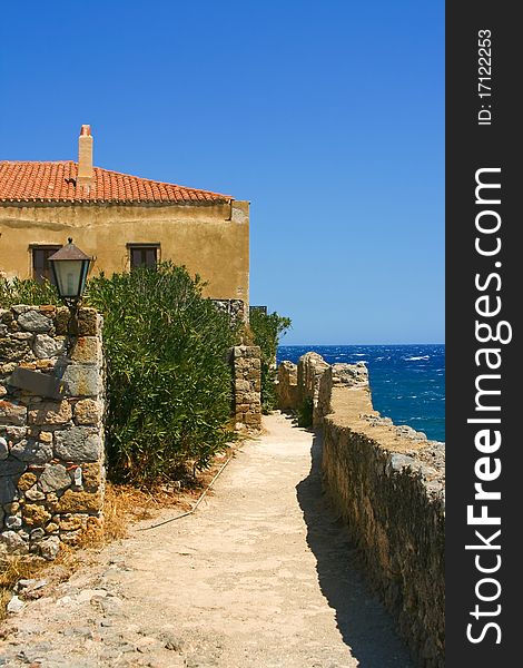 Seafront Un Monemvasia, Greece