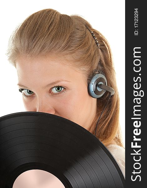 Young Girl With A Headphones